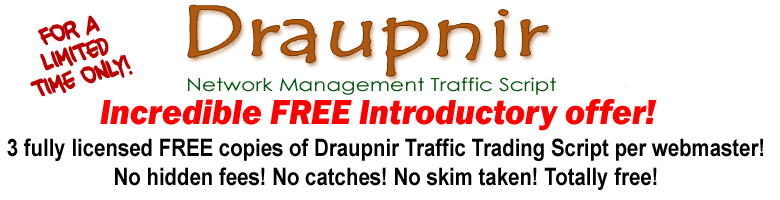 Draupnir Network Management Traffic Trading Script